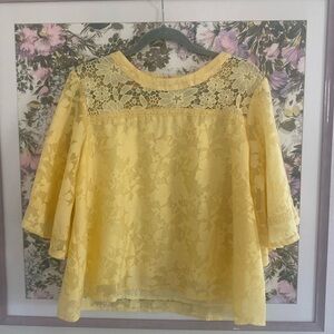 Yellow Lace Blouse